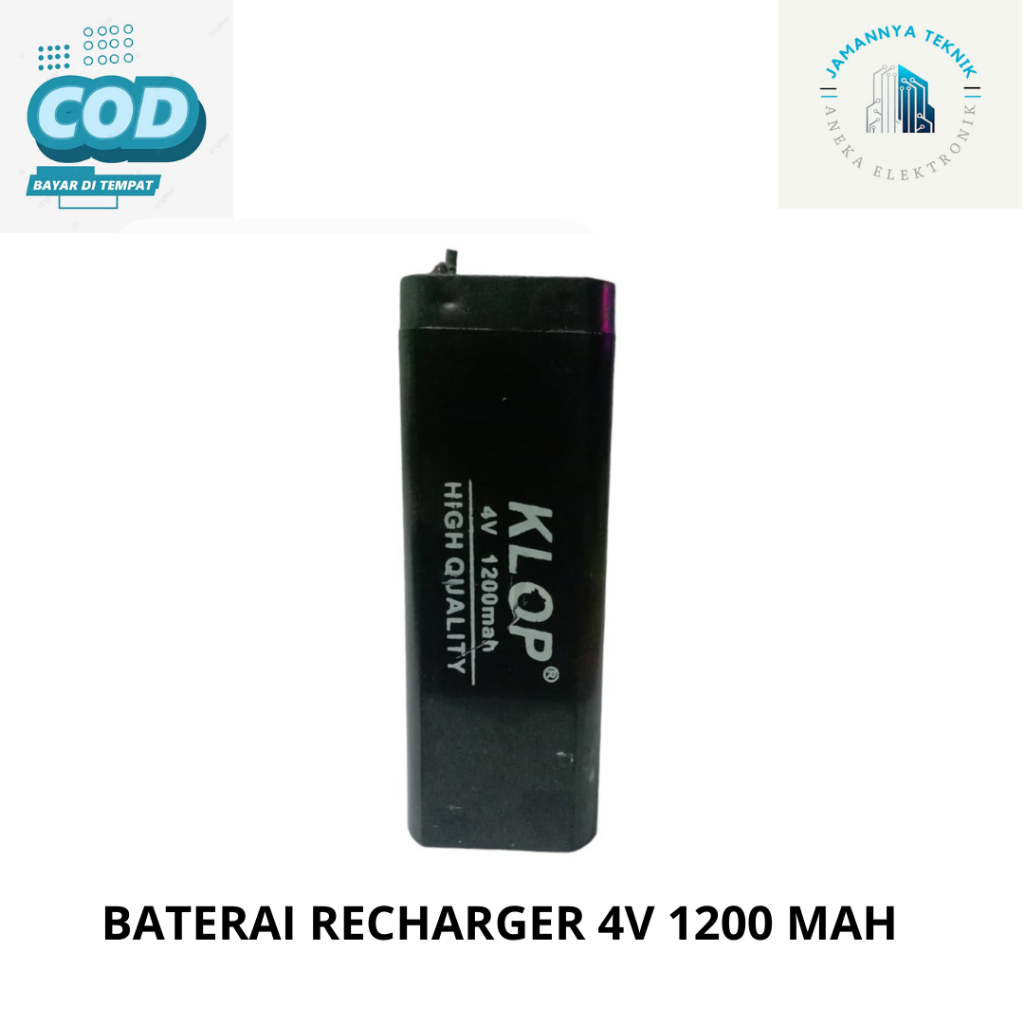 BATERAI 4V 1200 MAH AKI LAMPU EMERGENCY 4 VOLT 1200MAH BATERAI MAINAN ANAK