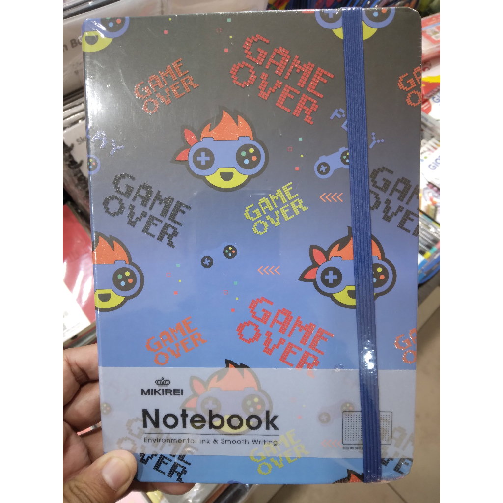

MIKIREI NOTEBOOK HARDCOVER A5 GAME OVER BG10533