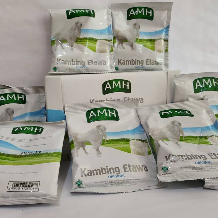 

SUSU KAMBING ETAWA AMH VANILA ORIGINAL 1 BOK ISI 10 SASET