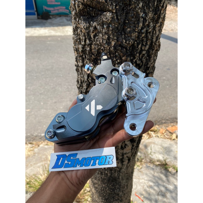 kaliper KTC kytaco racing 4piston 4p big set breket braket dudukan PNP untuk RXking RX king new old 