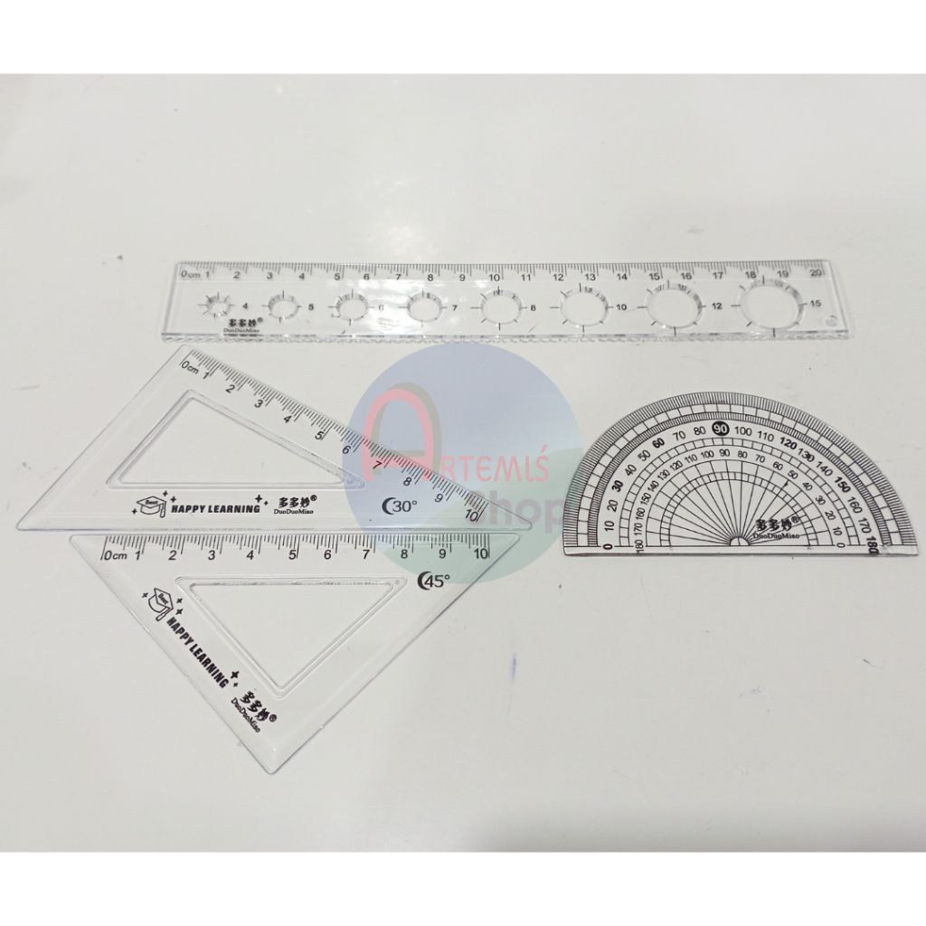 

Penggaris Set / Ruler Set Karakter GB21027-2007 Garis Segitiga Busur