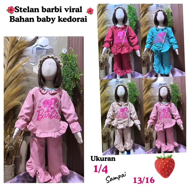 Stelan Anak Perempuan. Baju Anak Perempuan. Baju viral