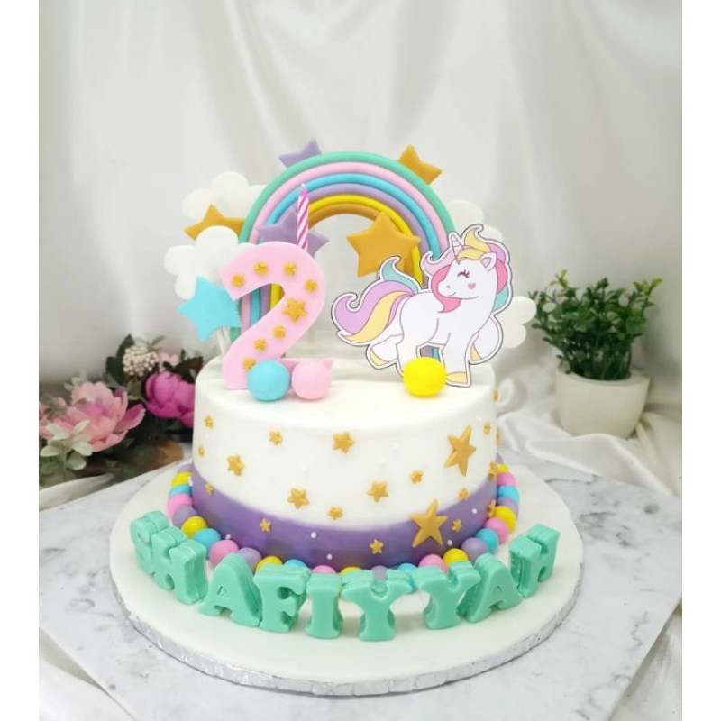 

kue ulan tahun unicorn series