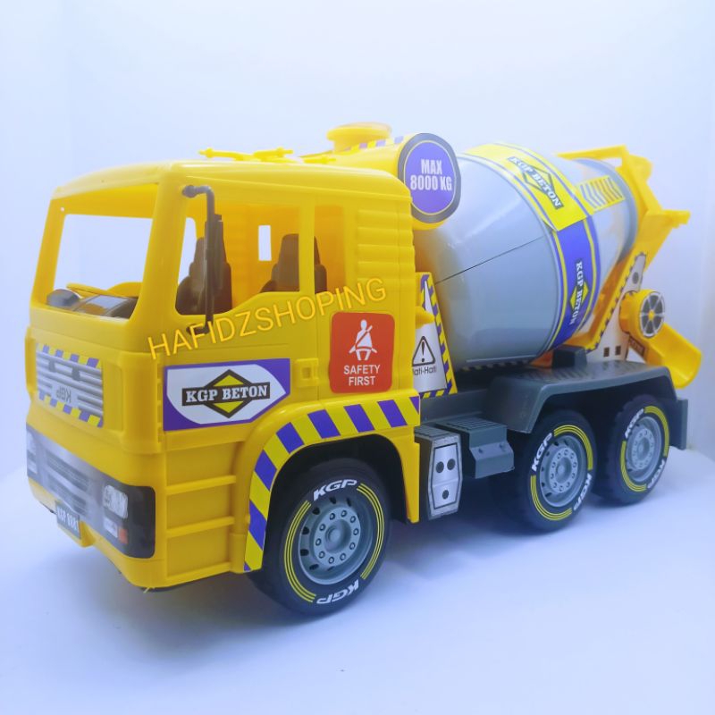Mainan Truk Molen Jumbo Truck Mixer KGP Ukuran Besar Hadiah Anak Laki - Laki