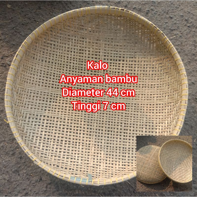 Kalo,anyaman bambu,saringan bambu