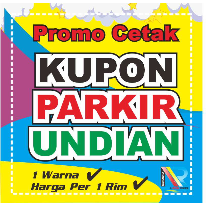 

Karcis Parkir, Kupon Acara, Voucher Diskon Custom