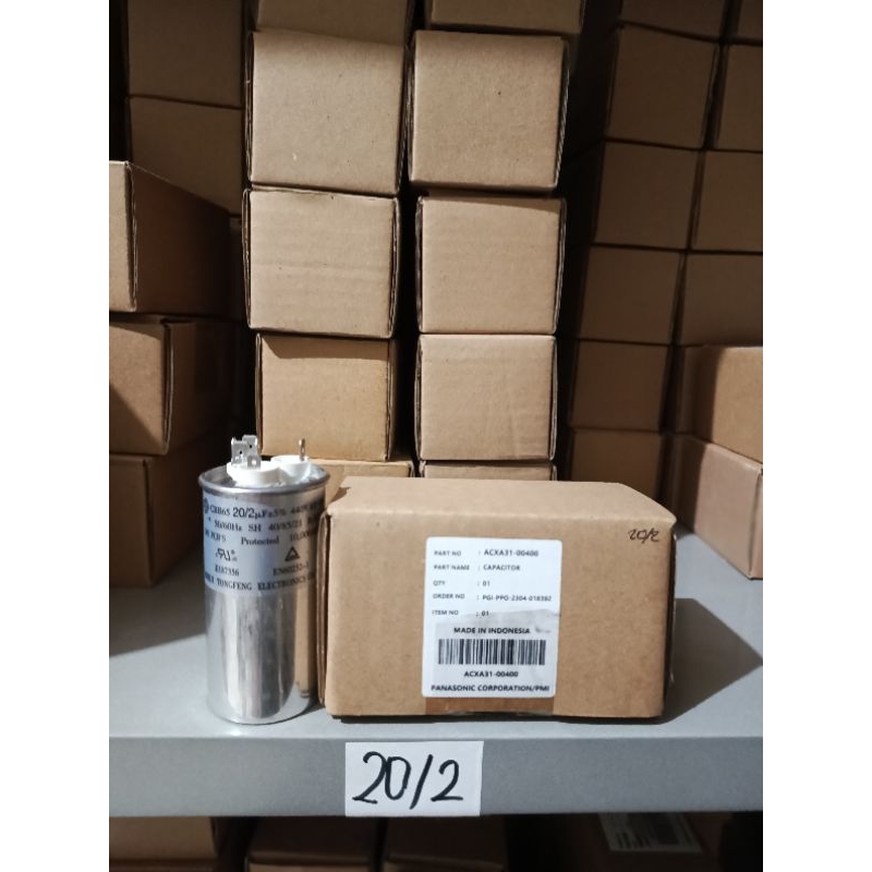 kapasitor ac panasonic 20/2uf