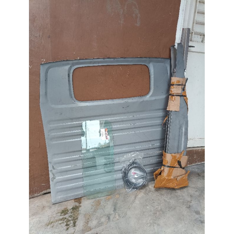 Dinding belakang kabin kijang super, kapsul pick up, sandaran, gegeran, kaca karet kabin