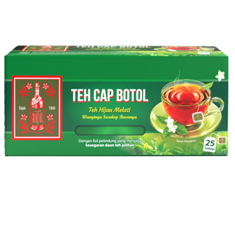 

TEH CAP BOTOL TEH CELUP TEH HIJAU MELATI BOX 25X2GR