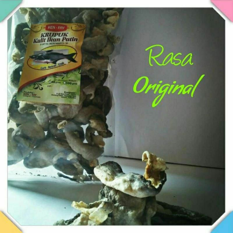 

Krupuk kulit Ikan Patin Asli "Rasa Original