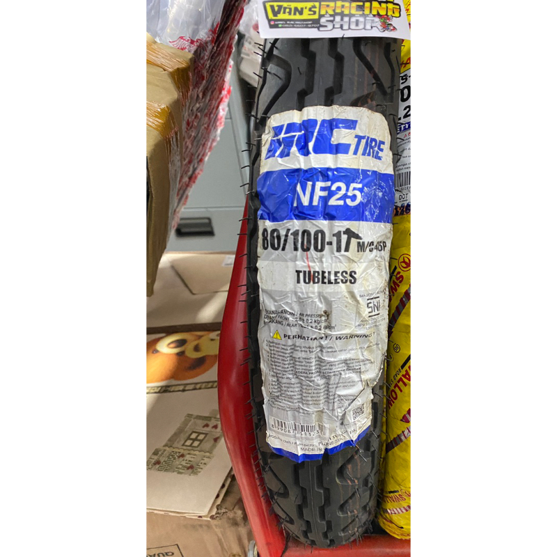 BAN LUAR RING 17 UKURAN 80/100-17 BAN DEPAN VERZA MERK IRC TUBELESS DAN TUBETYPE