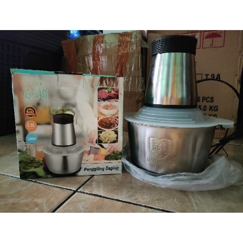Penggiling Daging Type 685 | Meat Grinder Bahan Stainlees steel Magic 2 Liter