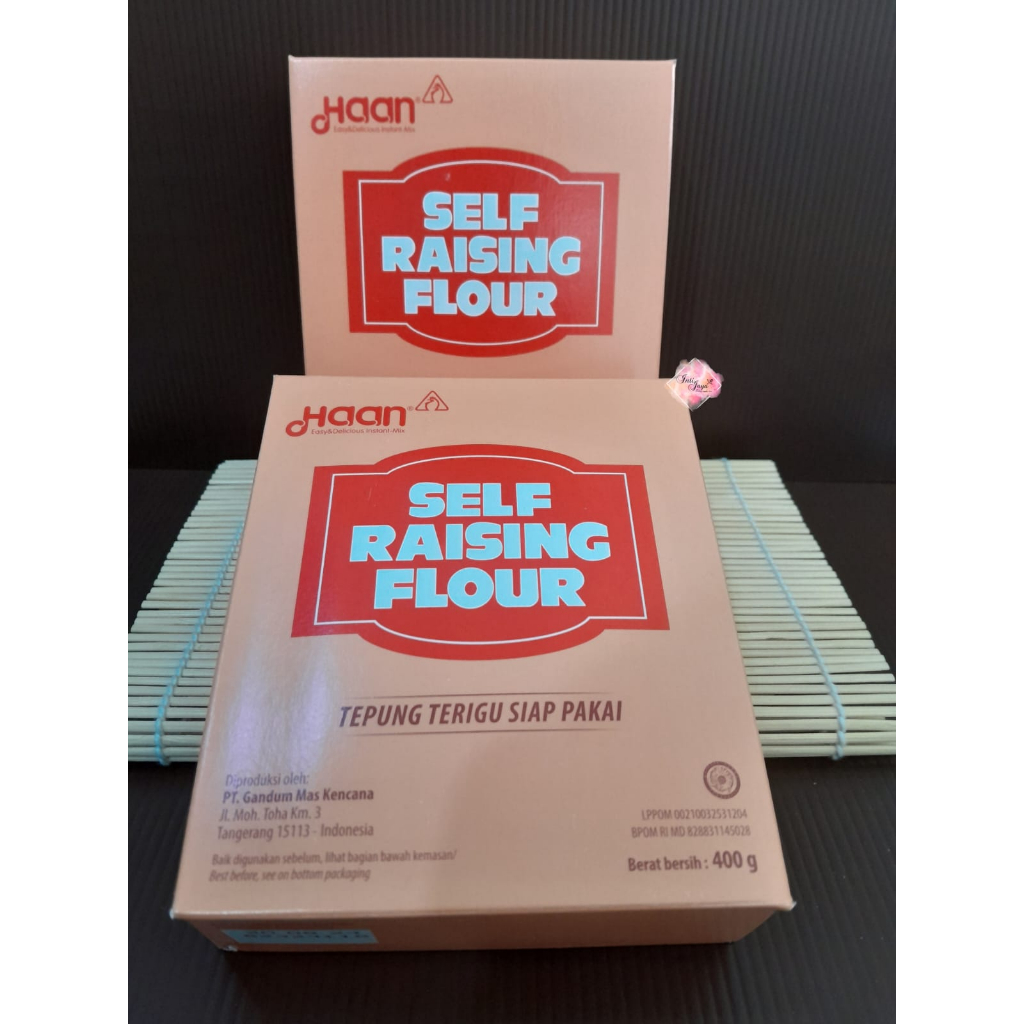 

HAAN SELF RAISING FLOUR/TEPUNG TERIGU SIAP PAKAI 400 GR