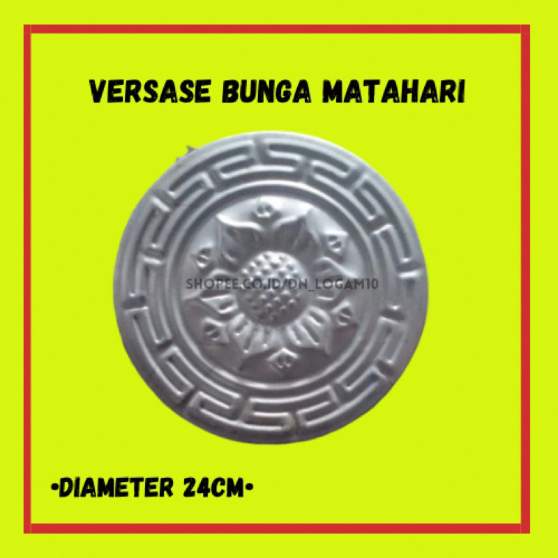BUNGA MATAHARI VERCASE 24CM ORNAMEN AKSESORIS PAGAR BESI