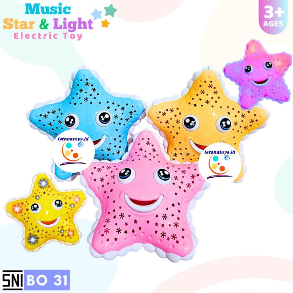 ID Mainan Bintang Star Berjalan Musik & Lampu BO31