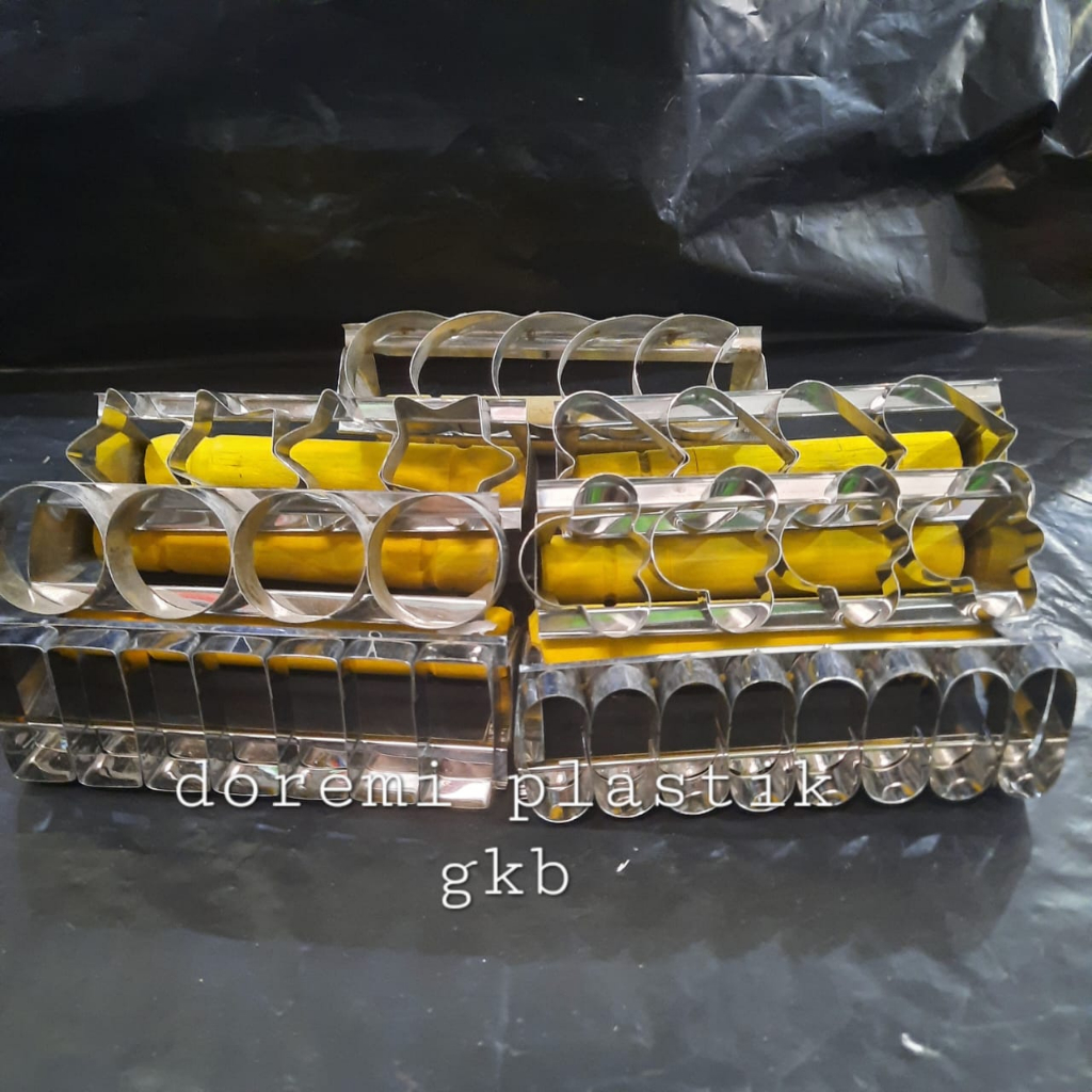 Cetakan kue kering / Kue kacang / Cetakan bulan bintang kacang hati kastengel bulat oval