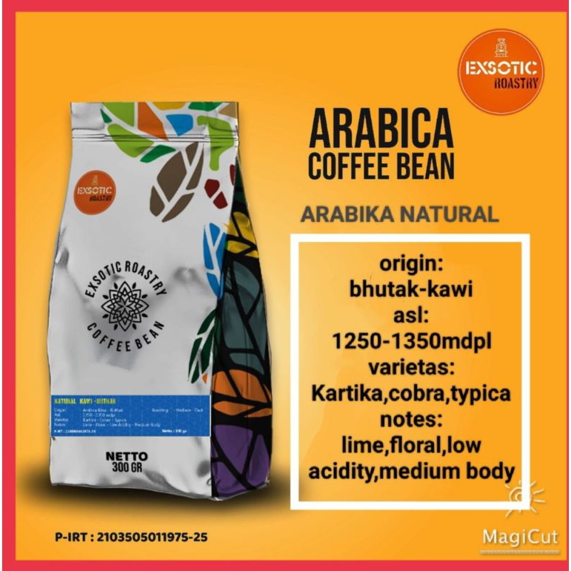 

kopi Arabika natural bhutak Kawi 300gr