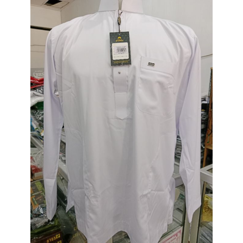 baju koko al zahra putih