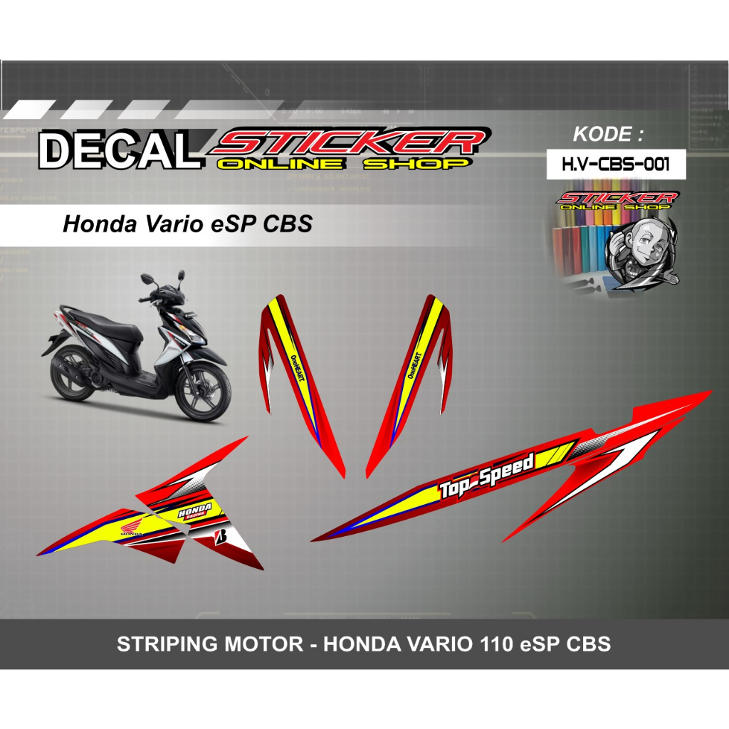 STIKER- STIKER MOTOR HONDA VARIO 110 FI KEREN