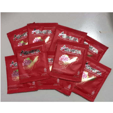 AGNETA - Agneta Red Wine Herbal Alami Penambah Stamina harga 1 sachet Original.