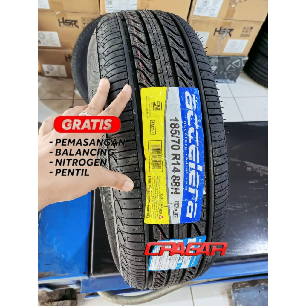 Ban Mobil 185/70 R14 ACCELERA ECO PLUSH 185 70 Ring 14 Berkualitas