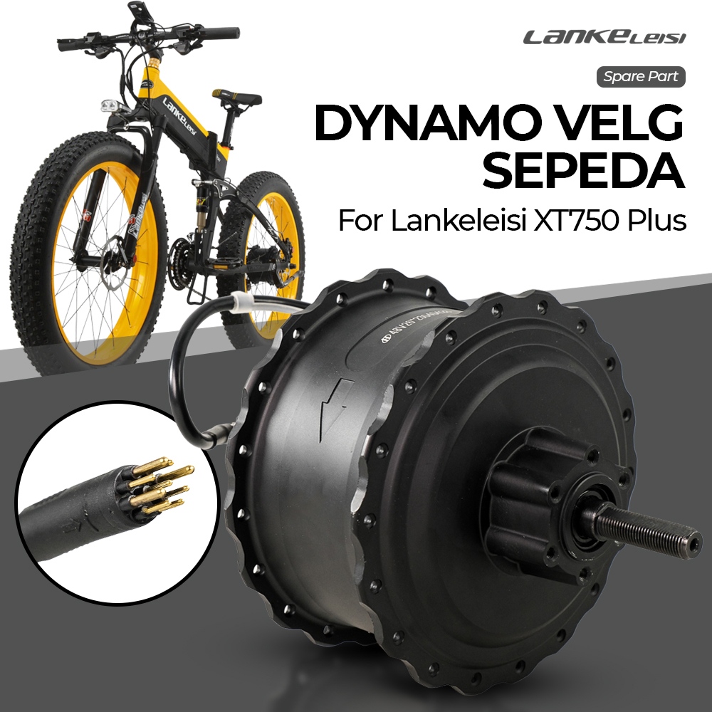 Spare Part Dynamo Velg Sepeda Lankeleisi XT750 Plus 48V 1000W Hitam