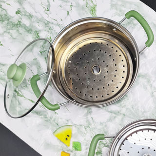 PAN SUSU MODEL KECIL / PANCI KUPING DENGAN SARANGAN 20CM PANCI STEAMER PANCI SUSU MODEL KECIL