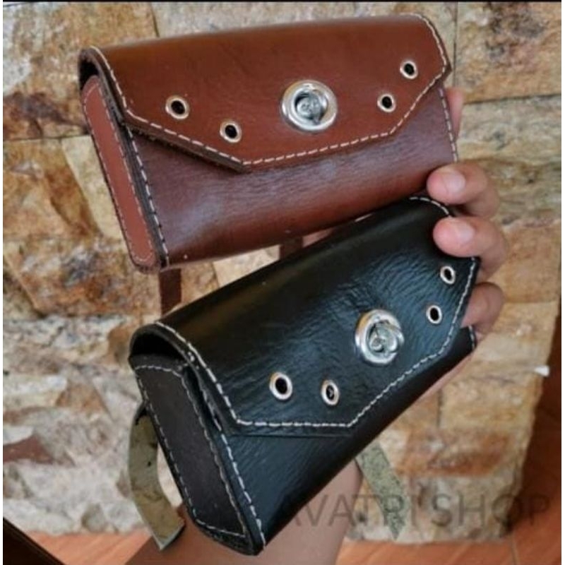 Tas Sadel Sepeda Vintage Bahan Kulit - tas kulit sepeda ontel