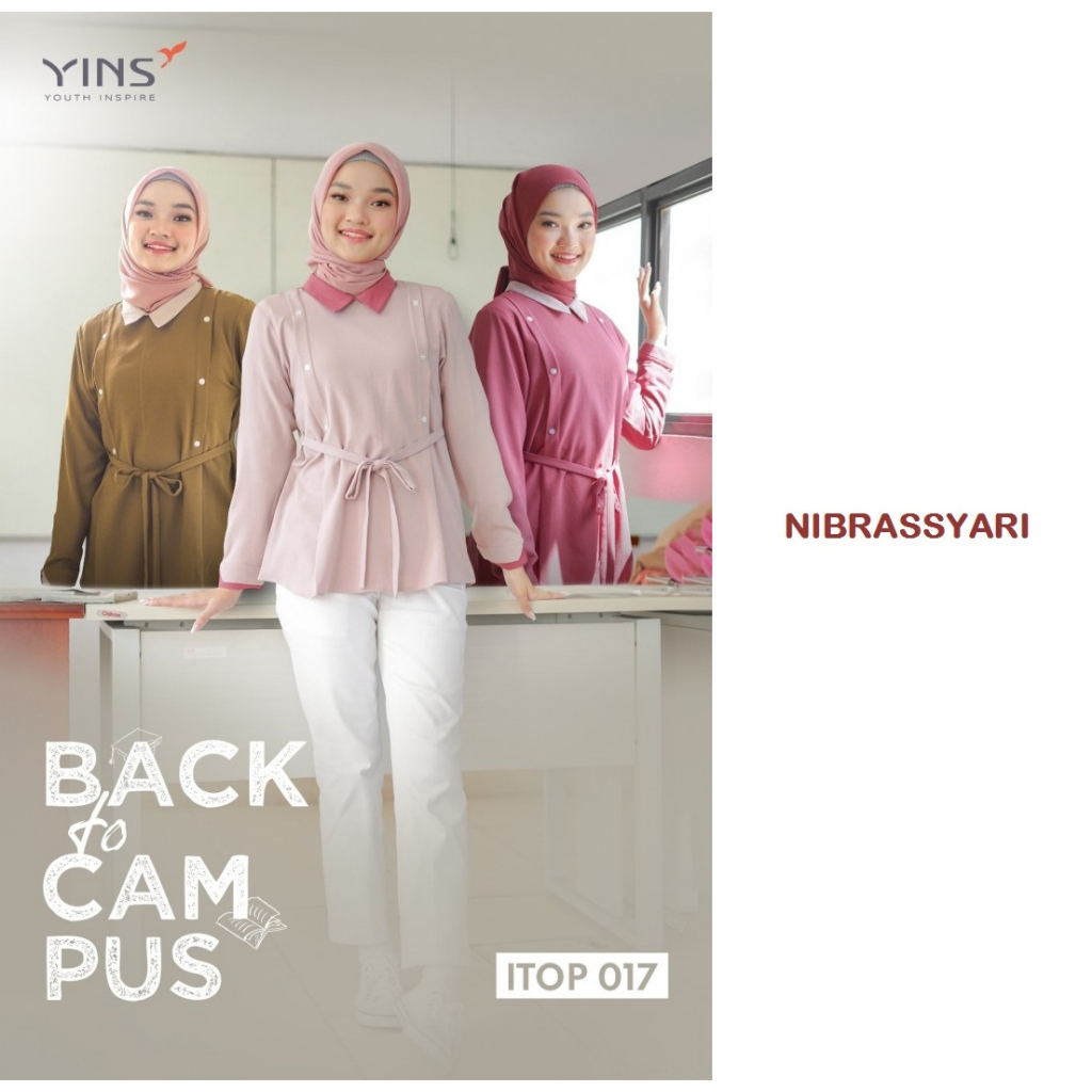 TUNIK INSPIRE YOUTH  ITOP 017 / KEMEJA KUALITAS PREMIUM NYAMAN DI PAKAI / TUNIK UNTUK KE KANTORAN / 
