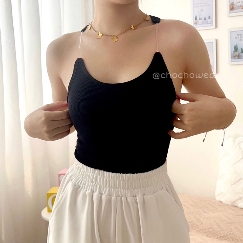JUIN Rib Tanktop with Bra Cups