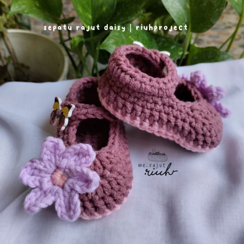 Sepatu Rajut Handmade Daisy | Produk lokal