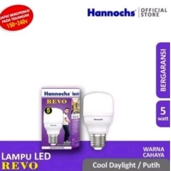 Lampu LED 5 Watt Cahaya Putih Hannochs Revo