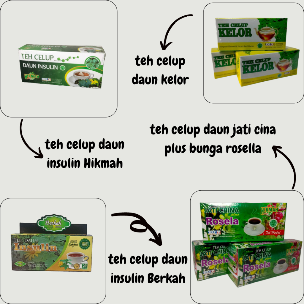 

Grosir Teh Celup Daun Insulin Hikmah - Jati Cina Plus Bunga Rosella - Angkak Beras Merah - Daun Ungu - Garcimax Ekstrak Daun Sirsak - Kulit Manggis - Kelor - Teh Hijau Djenggot Ekonomis Premium Berkah Mega Murah