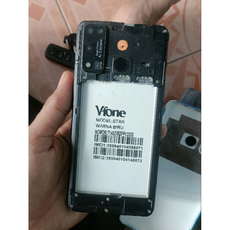 Mesin Hp VFONE star Minus LCD MESIN JAMIN normal