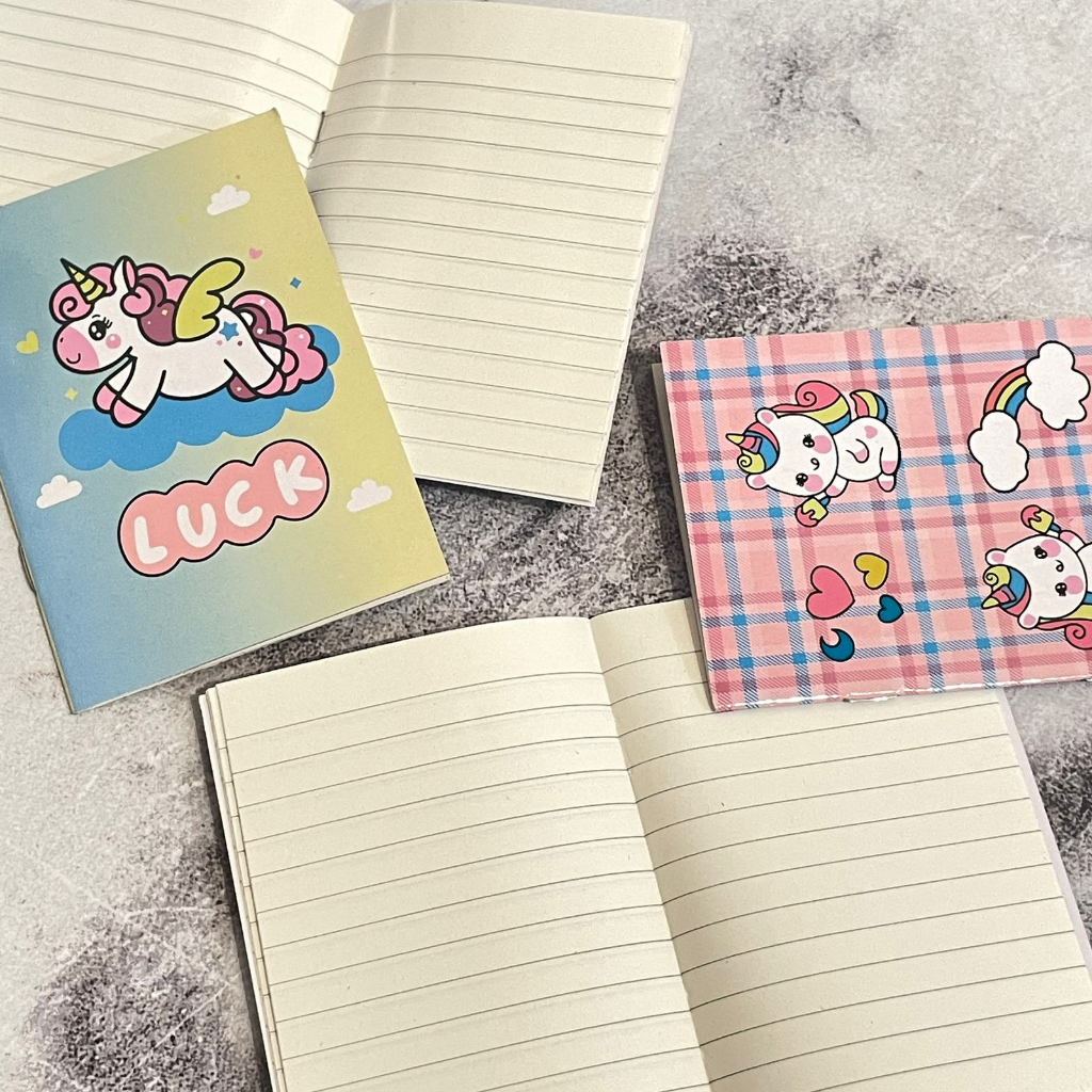 

Buku Tulis Mini Motif Unicorn ukuran A6 kertas bergaris 25 Halaman / Buku Notebook Kecil Kuda Poni Harga Termurah Alat Tulis Sekolah Terlaris bisa COD