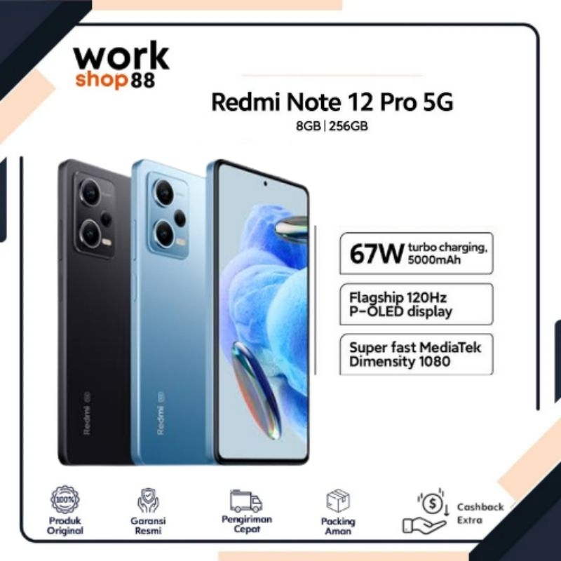 Produk Baru Redmi Note 12 Pro 6/128GB|8/128|5G 8/256GB.