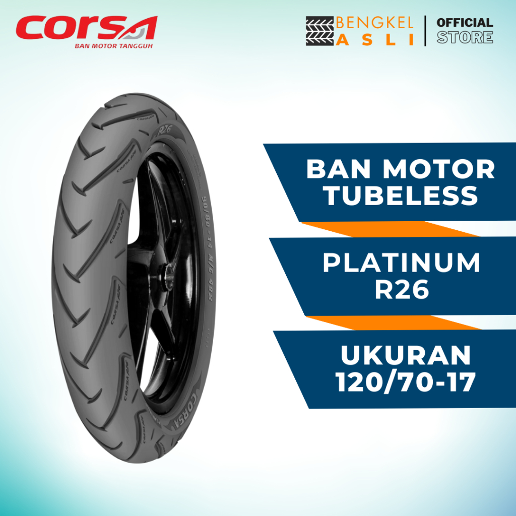 Ban Motor CORSA Platinum R26 Ring 17 120/70-17 Tubeless (TL)