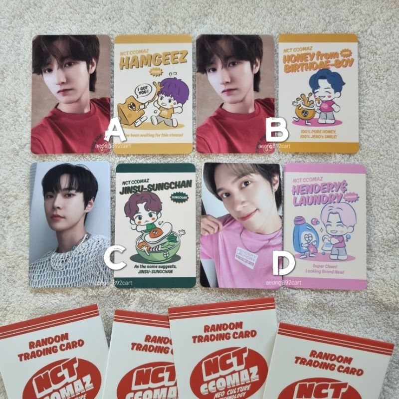 TC NCT Ccomaz R2 Orange Renjun Doyoung Hendery Jeno Sungchan wayv riize pc