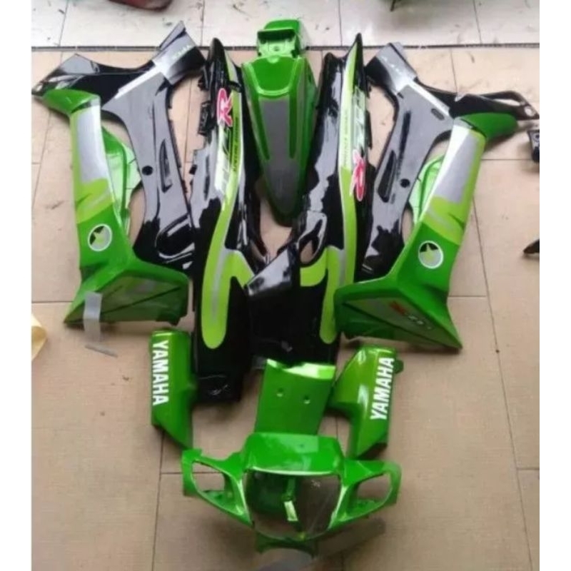 Cover Body Fullset Yamaha FizR F1z R Fizr F1Zr FIZR Cover Body Halus Set Hijau Hitam Caltex