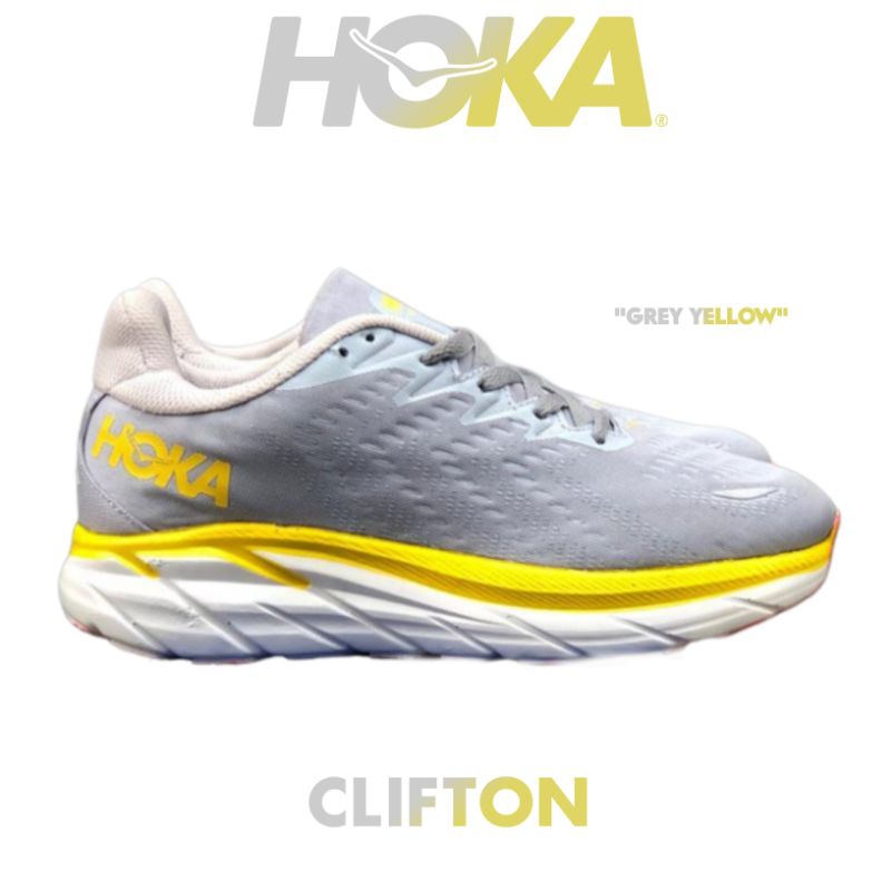 Sepatu Running Pria/Wanita Hoka Clifton 8 Wide premium Terbaru 2023 Sepatu Hoka Clifton 8 Joging Ter