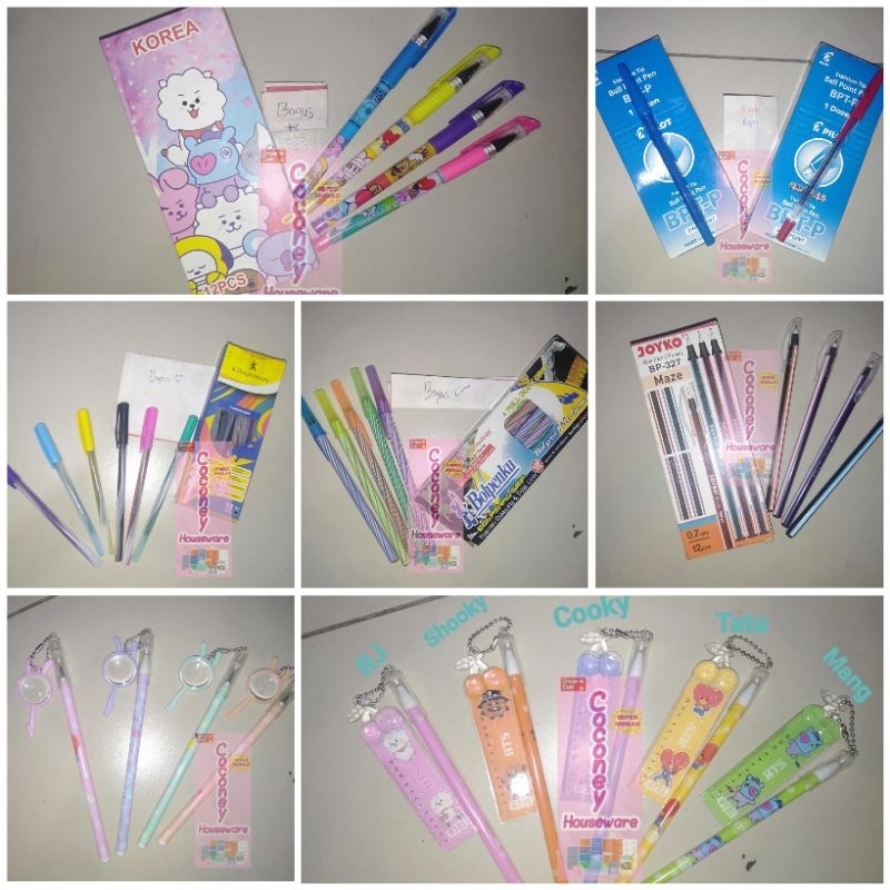 

Pulpen / Pulpen Berkarakter / Pulpen BTS - Tata dll / Alat Tulis