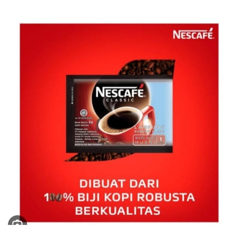 

NESCAFE CLASIC 2GR 1 RENCENG