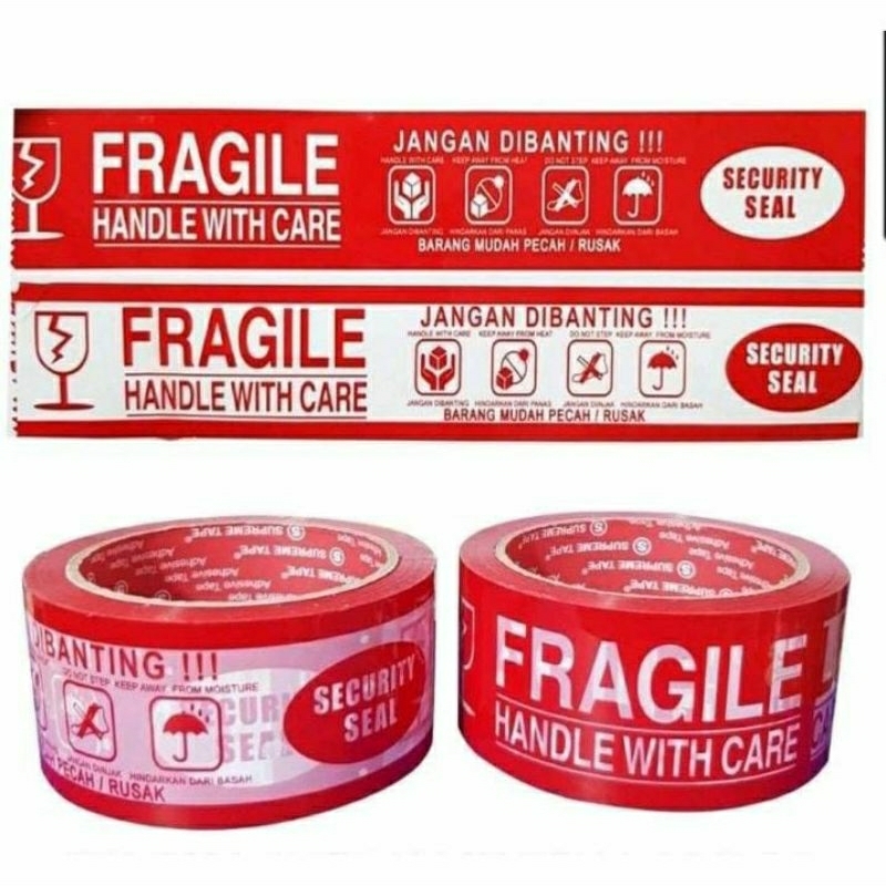 

Lakban Fragile 48mm x 50 Yard Harga Promo Murah Kualitas Super Premium Merekat