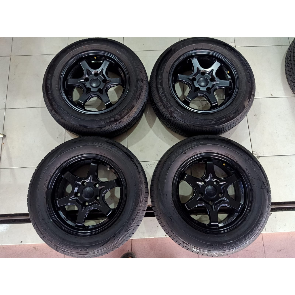 Velg Mobil Bekas Hsr Sty Ring 15x6,5 Pcd 5x114 Ban 205 65 r15 Buat Luxio Inova Serena Dll