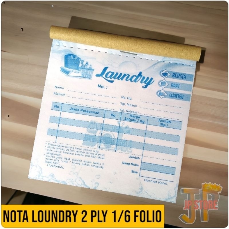 

NOTA LOUNDRY 2 PLY 1/6 FOLIO | G | SIAP KIRIM
