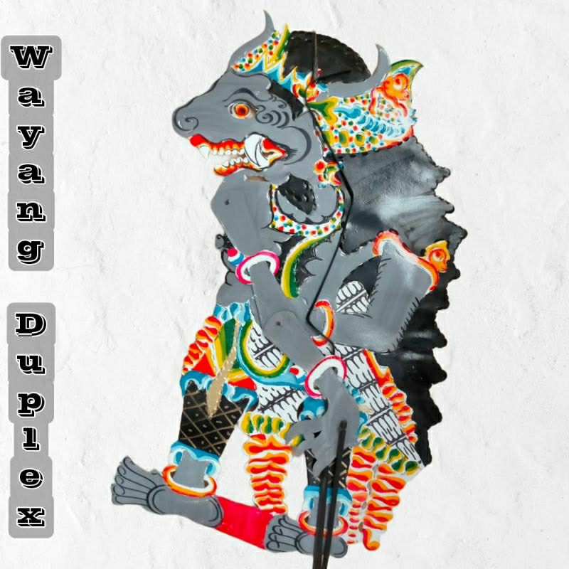 wayang kulit kertas duplex lembusuro abu 74cm