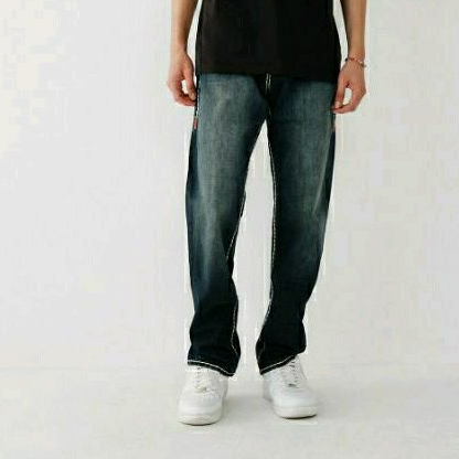 Celana panjang pria TRUE RELIGION RICKY SUPER T NF ORIGINAL
