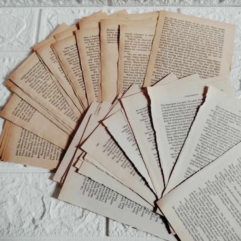 

Kertas Novel Vintage Inggris | English Old Paper | Journaling & Scrapbook