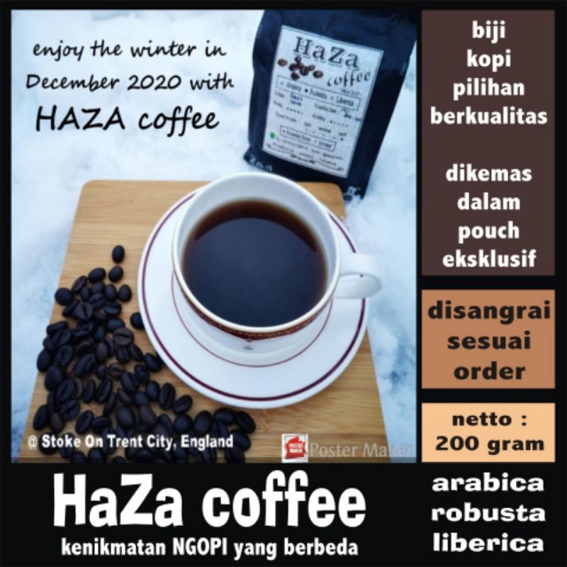 

HAZA Coffee Arabica Ciwidey Natural 200 gram