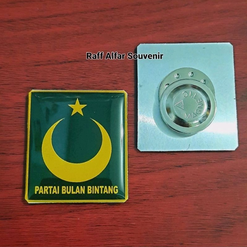Pin Partai Bulan bintang - Pin pbb magnet